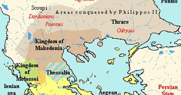 Macedonia Ancient Greece Map History: Macedonia Was Never A Part Of The Ancient Hellenic City-States