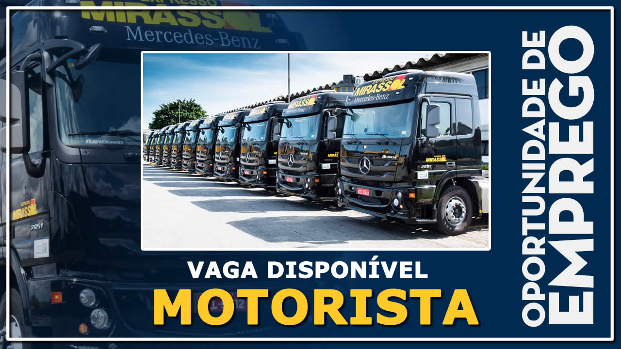 vaga para motorista