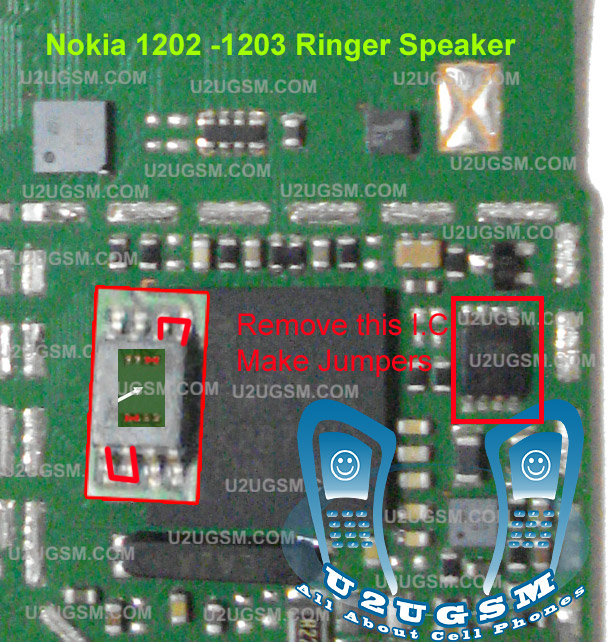 Nokia 1202 1203 Ringer Speaker Problem 