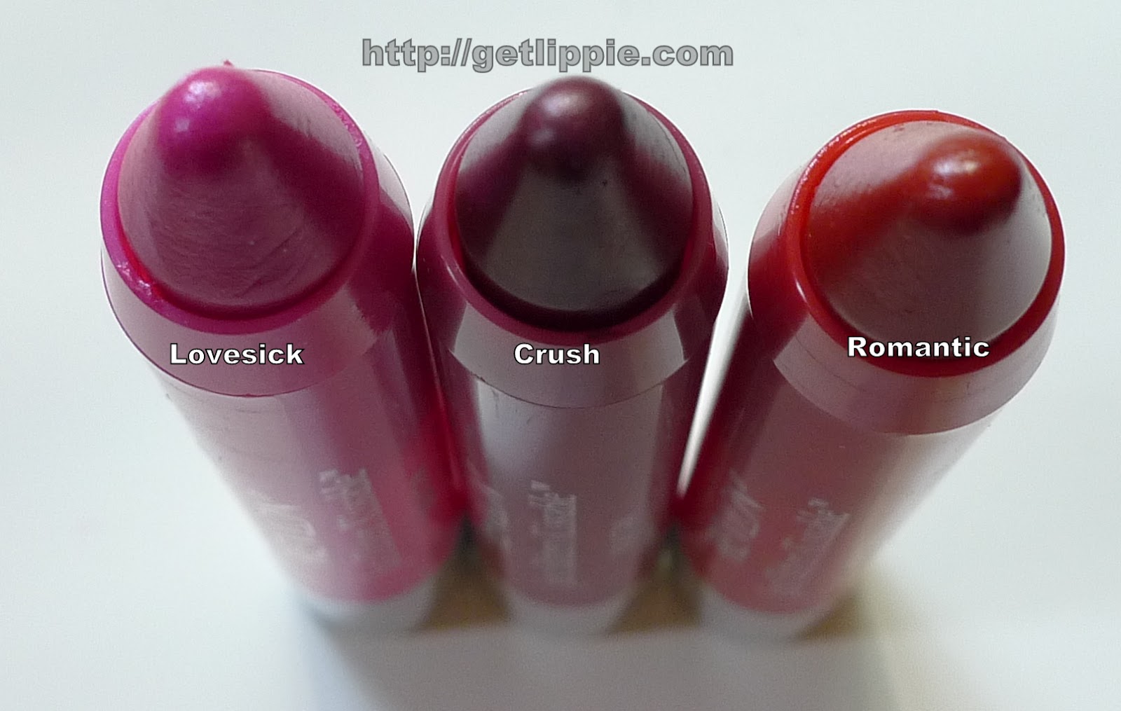 Revlon Just Bitten Kissable Balm Stains Lovesick, Crush and Romantic