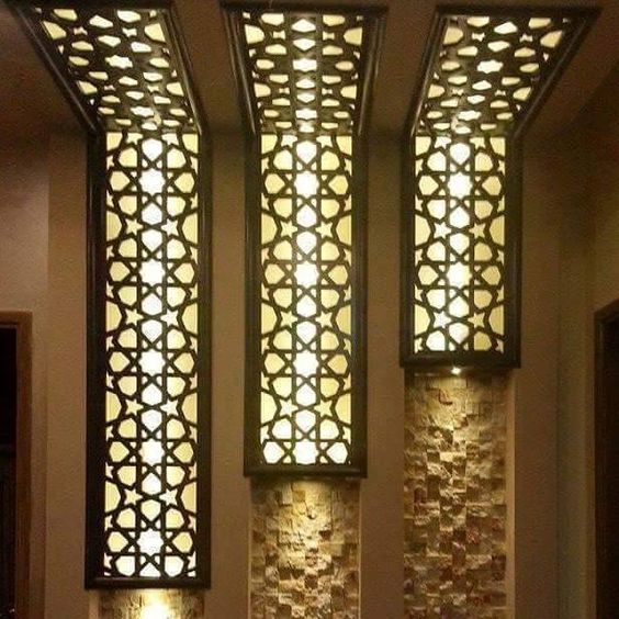 احدث اشكال وديكورات خشب مفرغ cnc جبس بورد