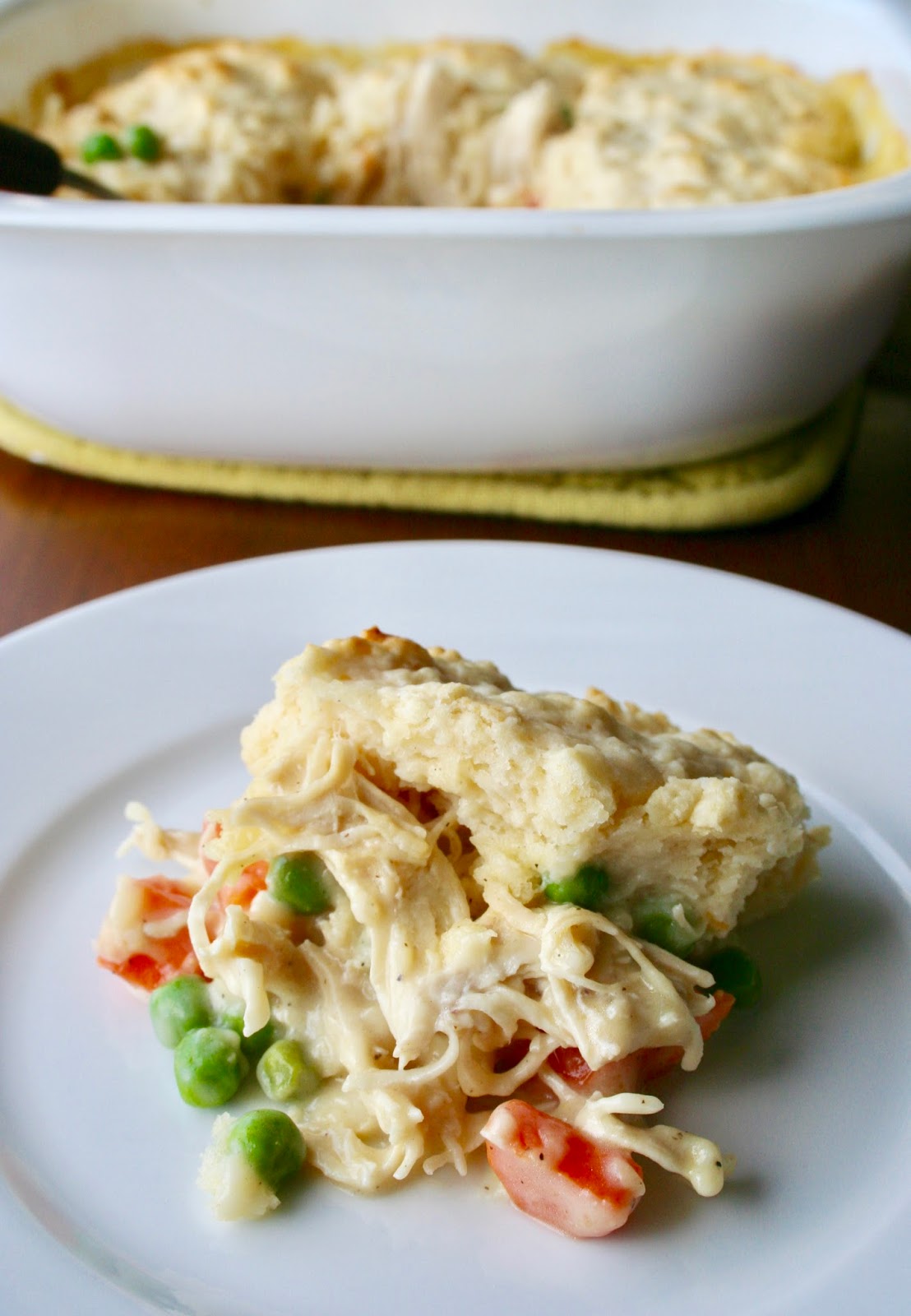 Chicken Pot Pie with Biscuit Topping
