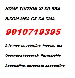RBL Academy provides online tuition, coaching, home tutor, home tuition, project and assignment solutions for XI, XII, BBA, B.COM, MBA, CA CPT, IPCC, Final, CS Foundation, Executive & Professional, CMA Foundation, Inter & Final. RBL Academy assists these students in almost all their subjects of their course curriculum such as Accountancy, cost Accountancy, Management Accounting, Business Law, economics, Strategic Financial Management, Income Tax, Indirect Tax, Economics, Statistics, Auditing, Business Communication, Business Ethics and all other subjects as per the requirement.
