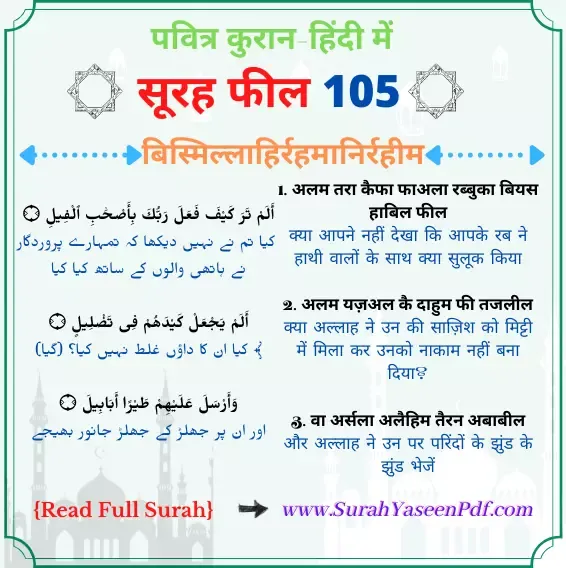 Surah Al-Feel in Hindi