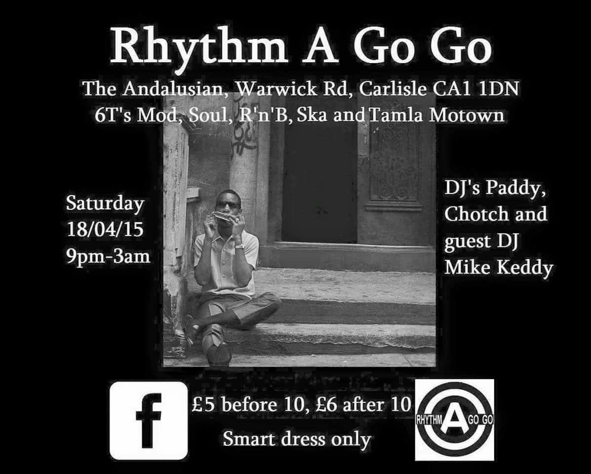 Modernist Society Rhythm A Go Go Saturday 18th April at The