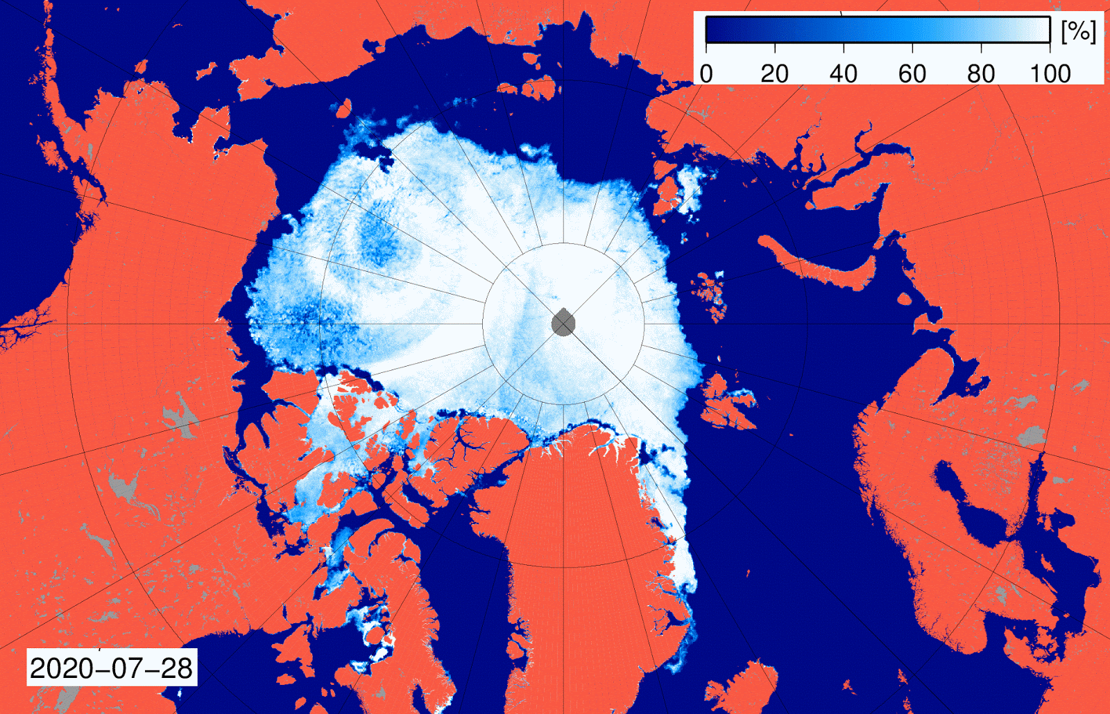 Arktyczny Lod Sztorm Nad Morzem Beauforta