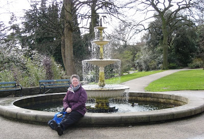 Me in front of a fountain