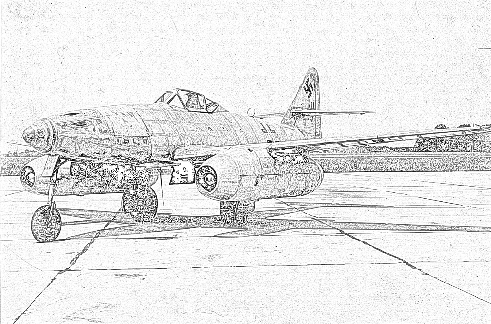 Ww2 Fighter Plane Coloring Pages Sketch Coloring Page