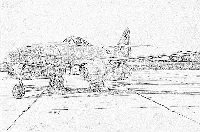 coloring page World War II fighter coloring.filminspector.com