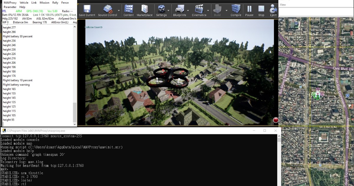 ArduPilot SoftwareInTheLoop (SITL), MavLink, and AirSim