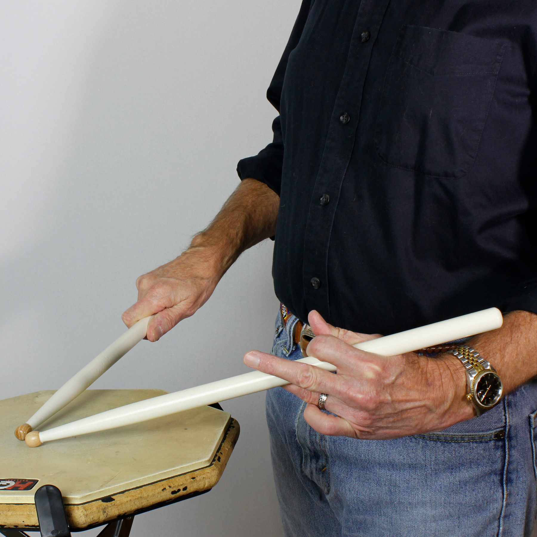 The Drumslingers BOBBY THOMPSON and LES PARKS UNTRADITIONAL SNARE GRIP