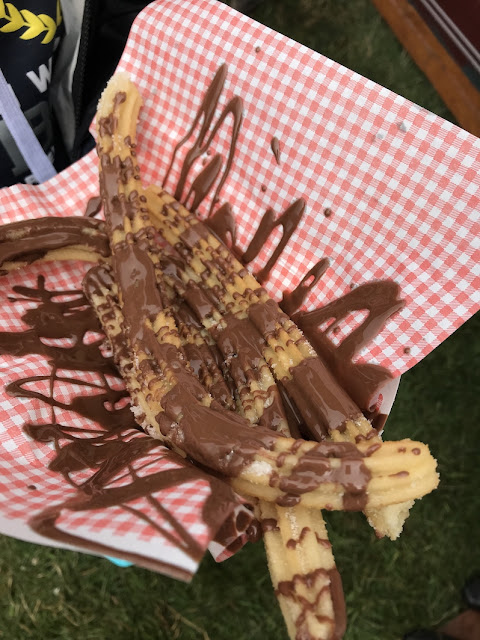 Leeds Festival 2018 what we ate - churros with nutella
