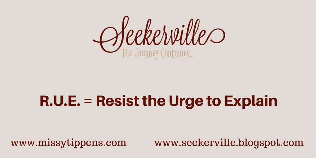 Seekerville The Journey Continues RUE the Day We Don’t Respect Our