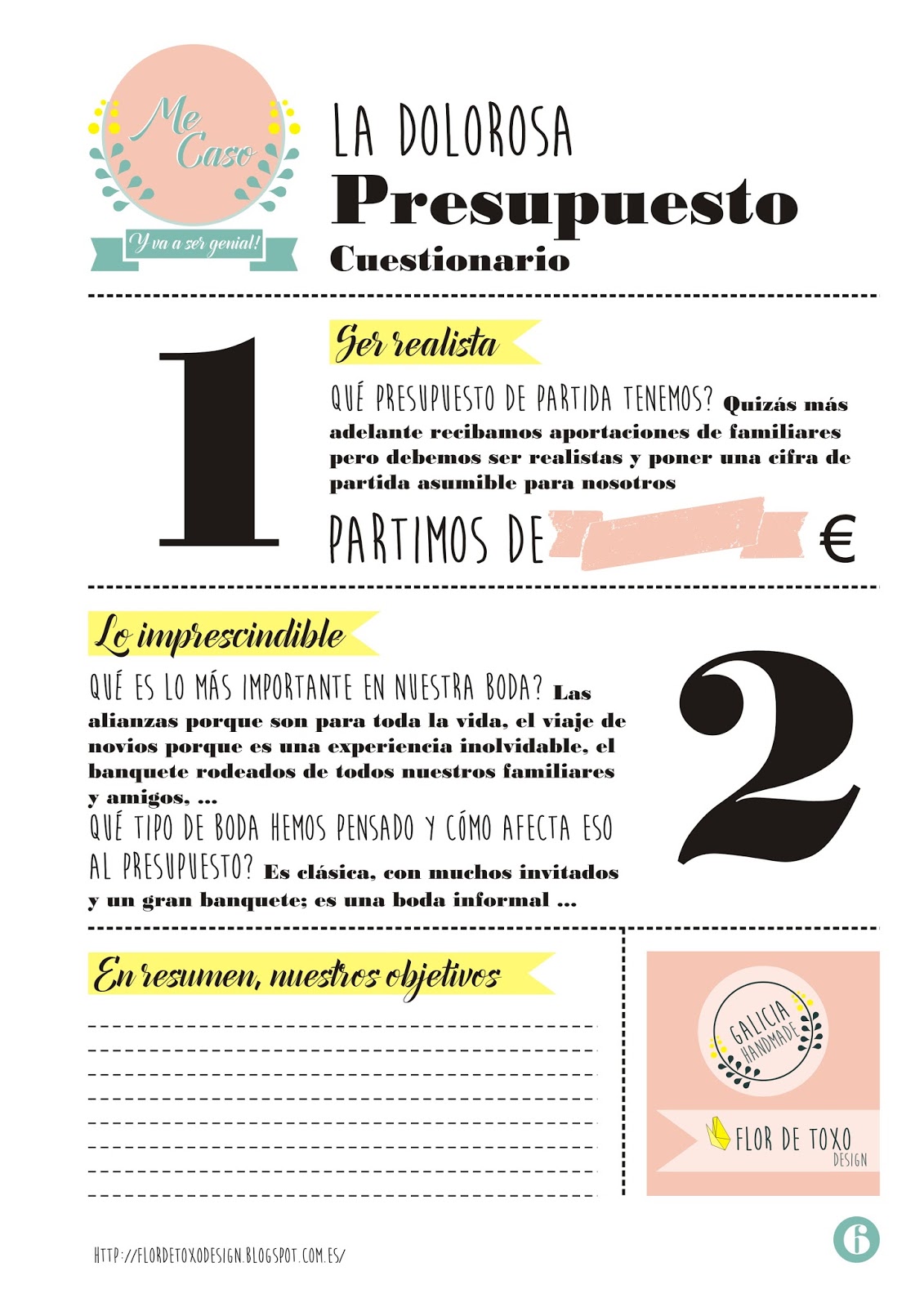 organizador de bodas el presupuesto flor de toxo design presupuesto para una boda