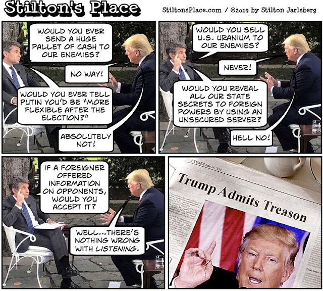 stiltonâs place, stilton, political, humor, conservative, cartoons, jokes, hope nâ change, trump, stephanopoulos, opponents, information, hillary, obama, treason, ABC News
