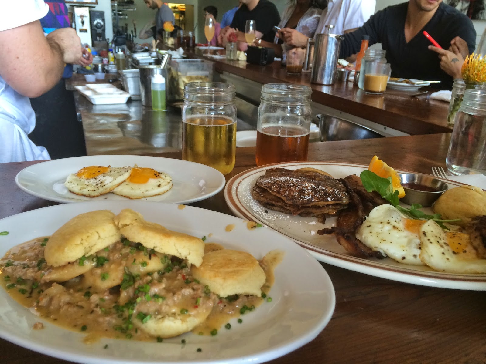 The Wandering Pea Oatmeal Griddle Cakes w/ Maple Butter