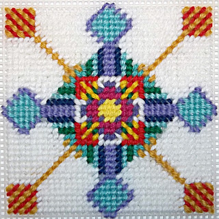 Needlepoint, early stages