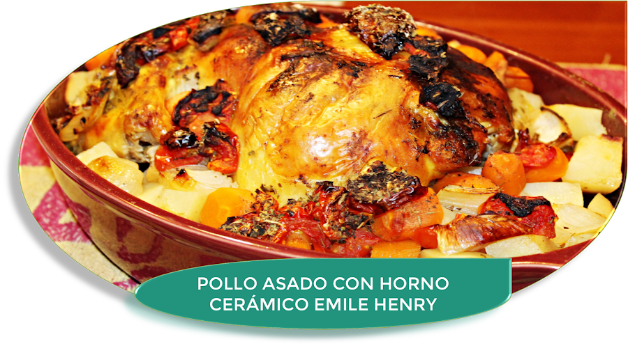 POLLO ASADO EN HORNO CERÁMICO EMILE HENRY