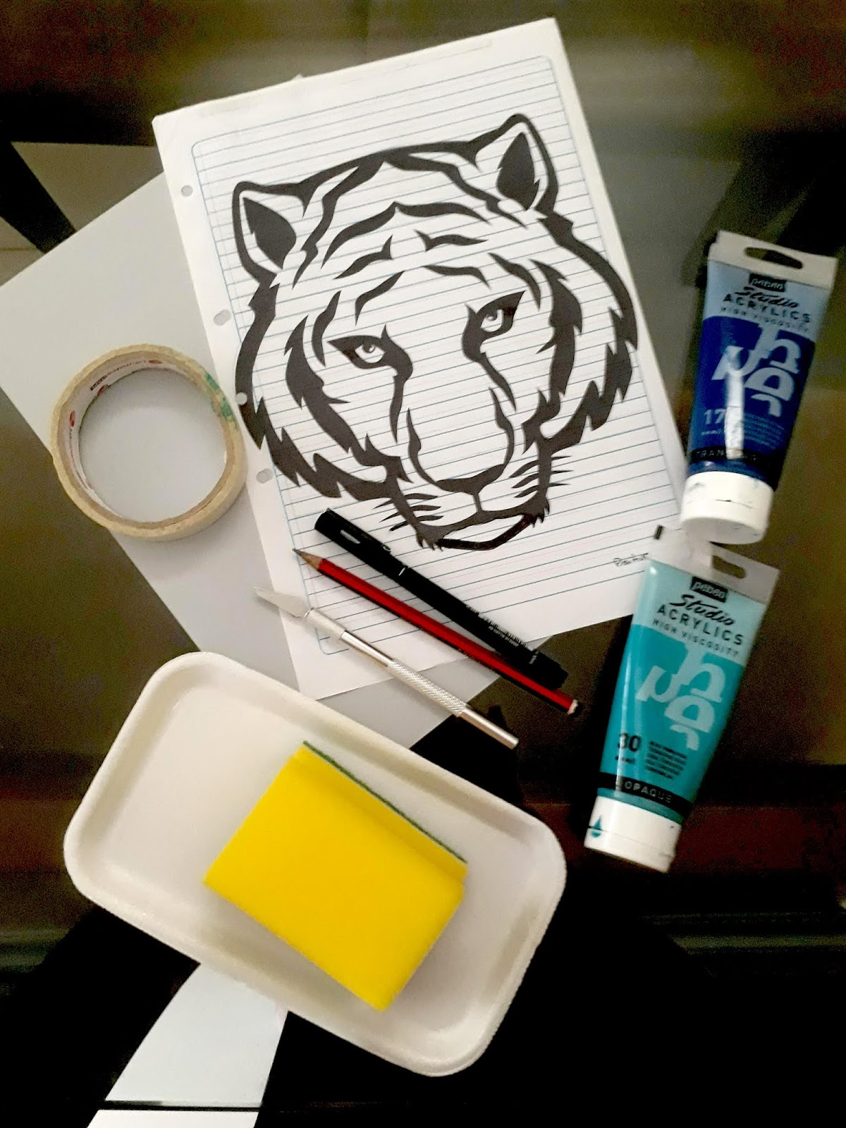 Stencil Printmaking Process