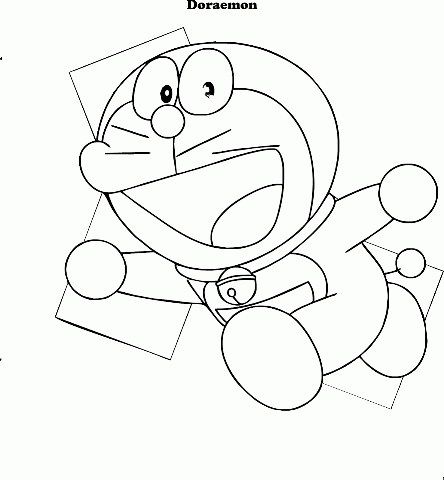 Mewarnai Gambar Doraemon - Contoh Anak PAUD