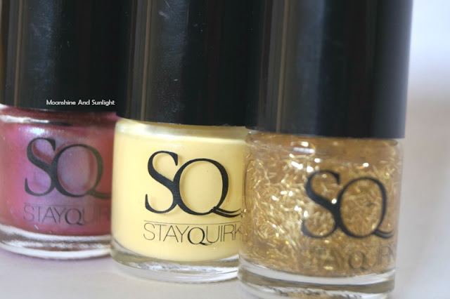 Stay Quirky Finger looking good, Electric sensation and Hyperventilated nail polish