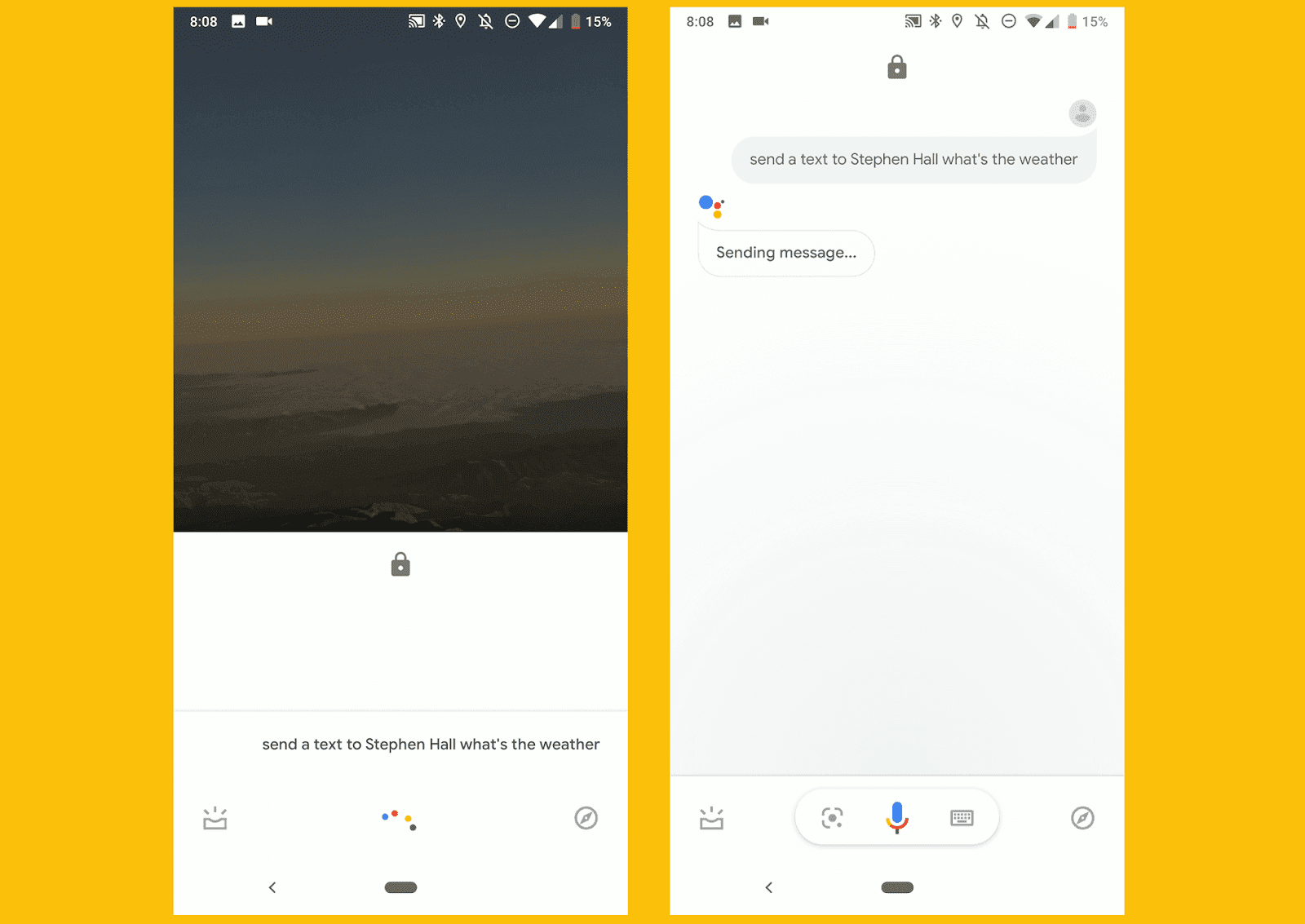 Google Assistant tests ‘instant messages send’ from the Android lock