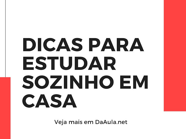 Dicas Para Estudar Sozinho em Casa