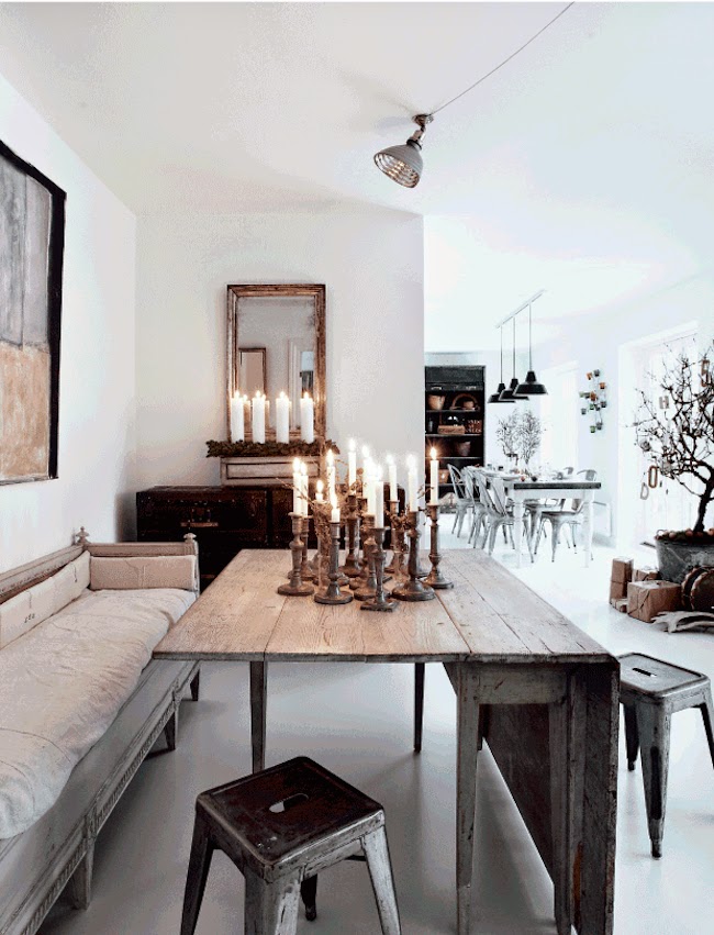 Un hogar ecléctico en Navidad