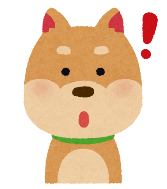 無料イラスト かわいいフリー素材集 いろいろな表情の犬のイラスト ひらめいた顔 驚いた顔 焦った顔 悩んだ顔