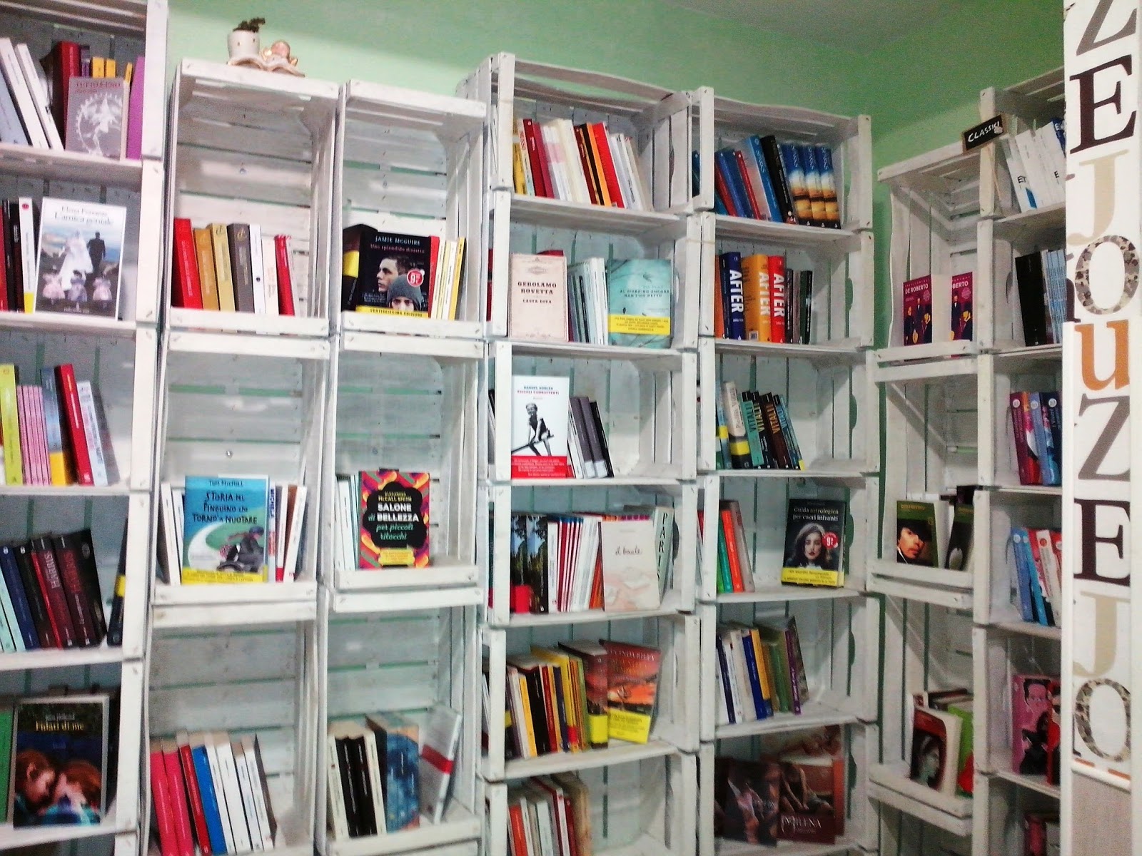 Terra di un nuovo mondo Libreria fatta con cassette
