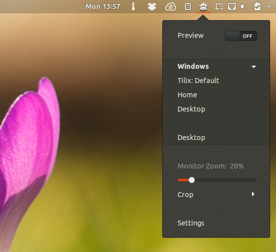 Window Corner Preview settings Window Corner Preview settings