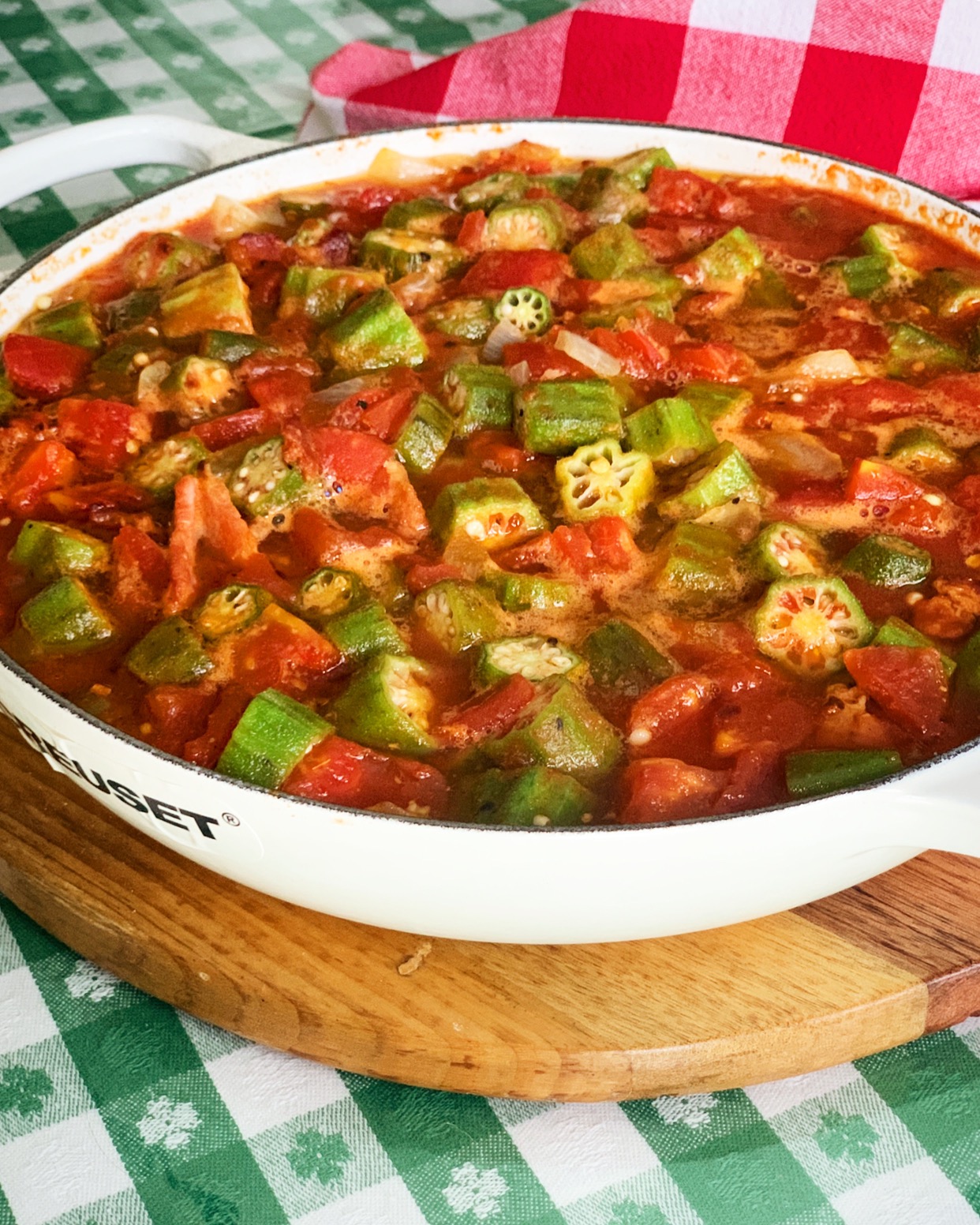 Creole Stewed Fresh Okra, {Granny's Recipe}