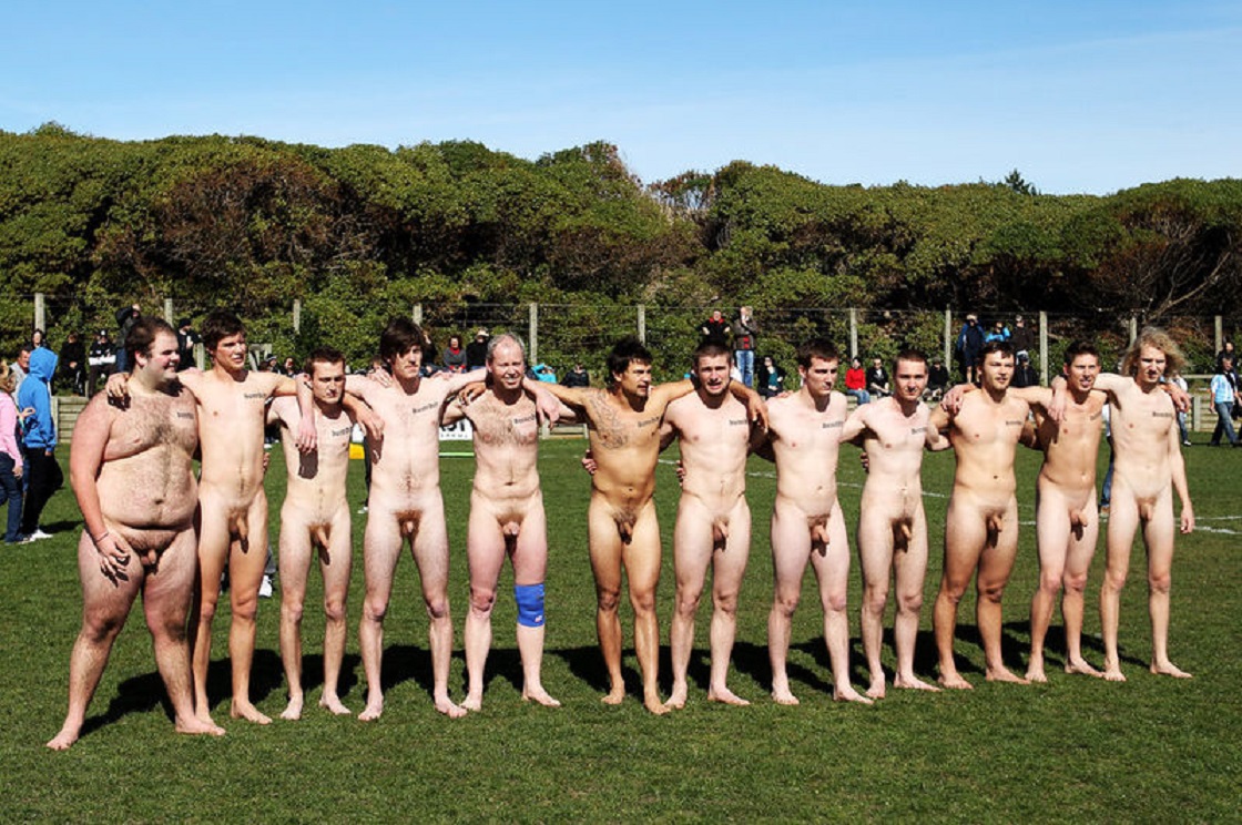 Men Playing Soccer Nude
