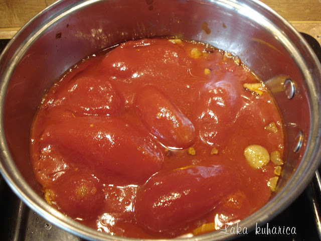 Add tomatoes and thyme.