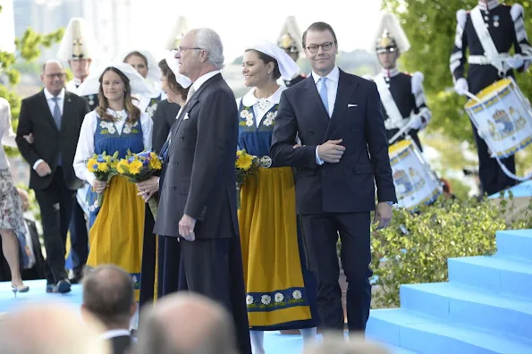 King Carl Gustaf and Queen Silvia, Crown Princess Victoria, Prince Daniel and Princess Estelle, Princess Madeleine, Prince Carl Philip and Princess Sofia Hellqvist   attends the Swedish National Day Celebrations 2016