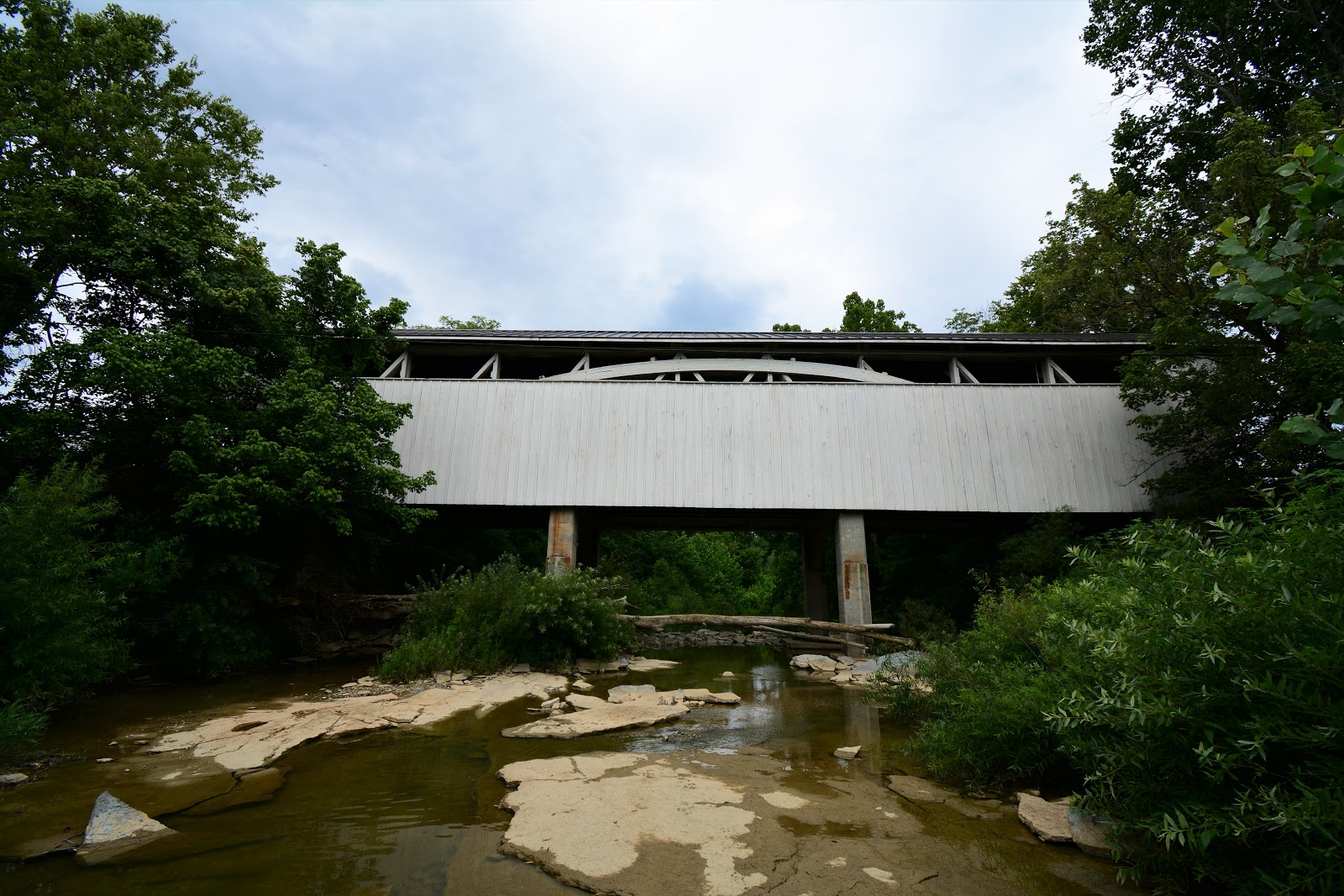 COVERED BRIDGES IN OHIO + HARSHAVILLE COVERED BRIDGE SEAMAN, OHIO