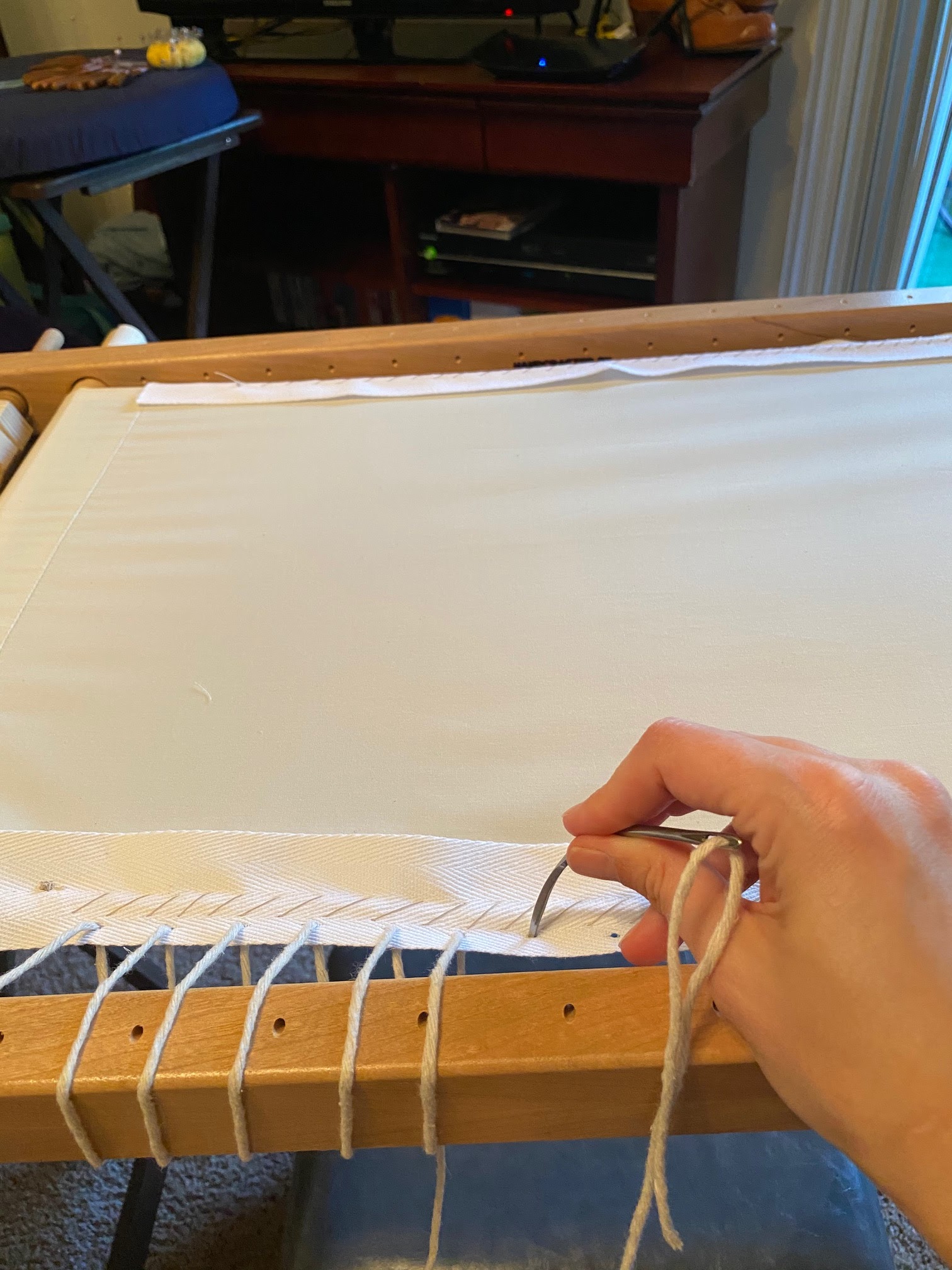 Setting Up the Japanese Embroidery Frame