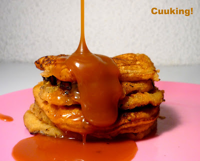  <strong>Tortitas americanas</strong> con salsa de toffee 