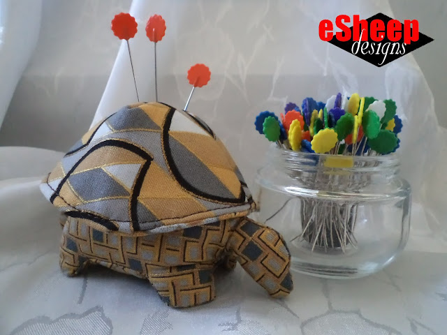 diy HandyMum Lin TV Tortoise Pincushion crafted by eSheep Designs