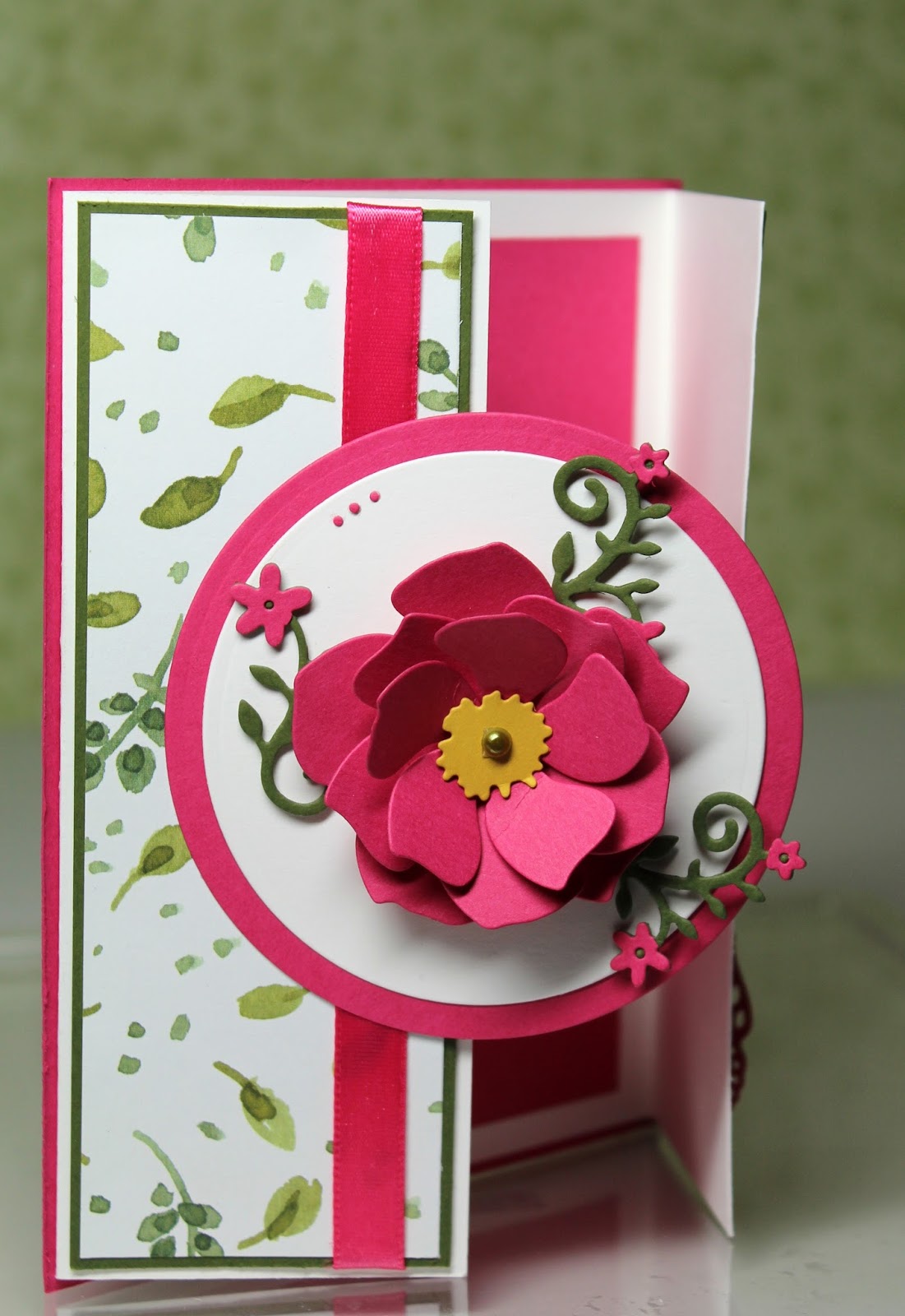 the charmed life gate fold flower card