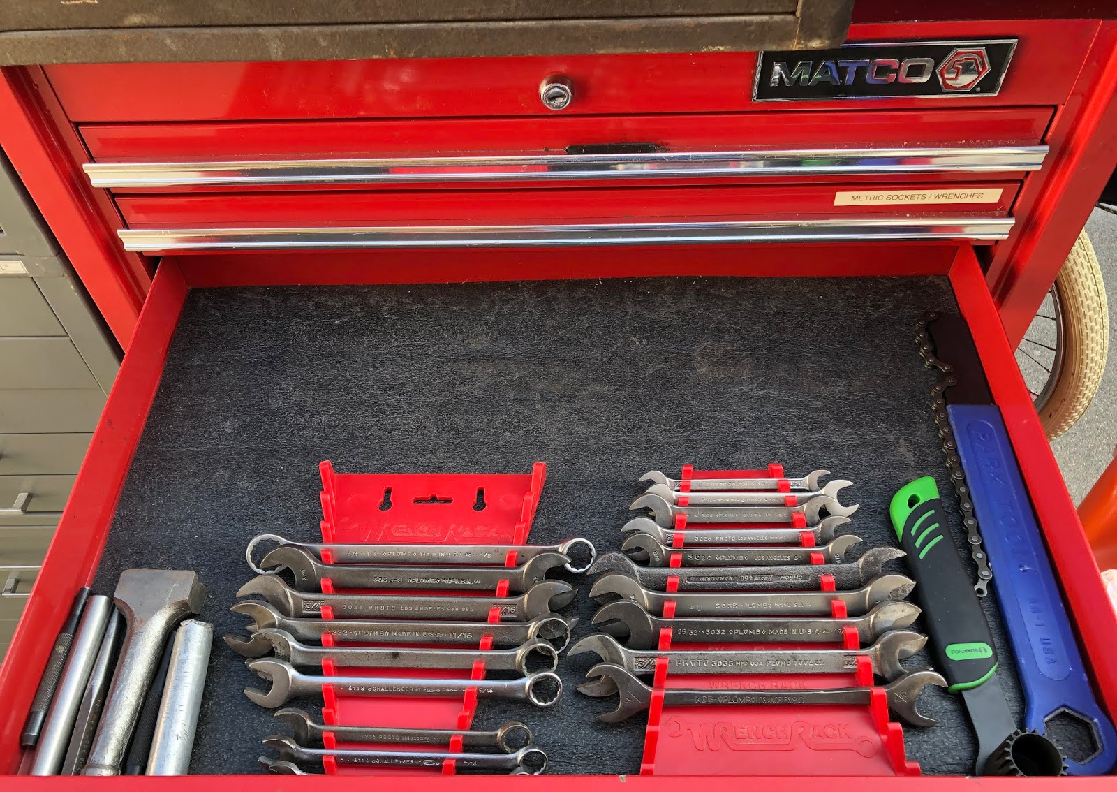 carchaeology Matco Tool Chest Started loading some tools in a