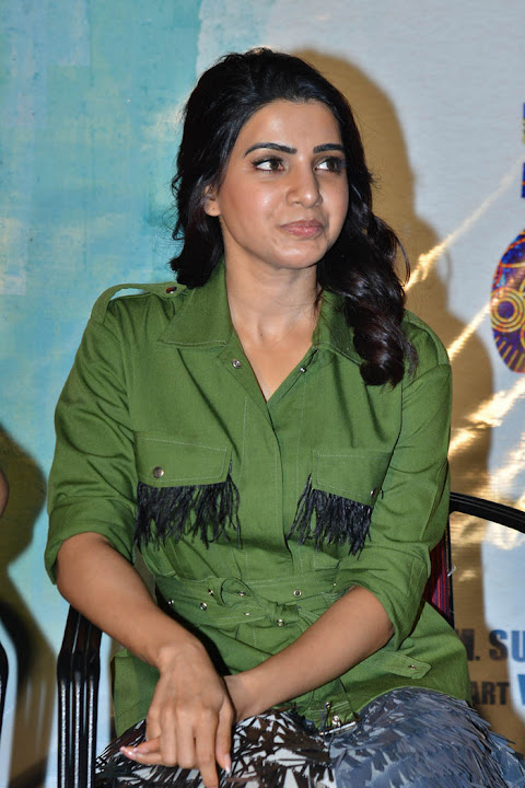 Samantha Akkineni at Chi La Sow Press Meet