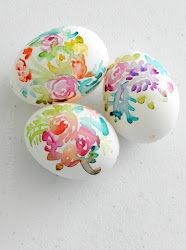 easter eggs watercolor flower painted almost got ve