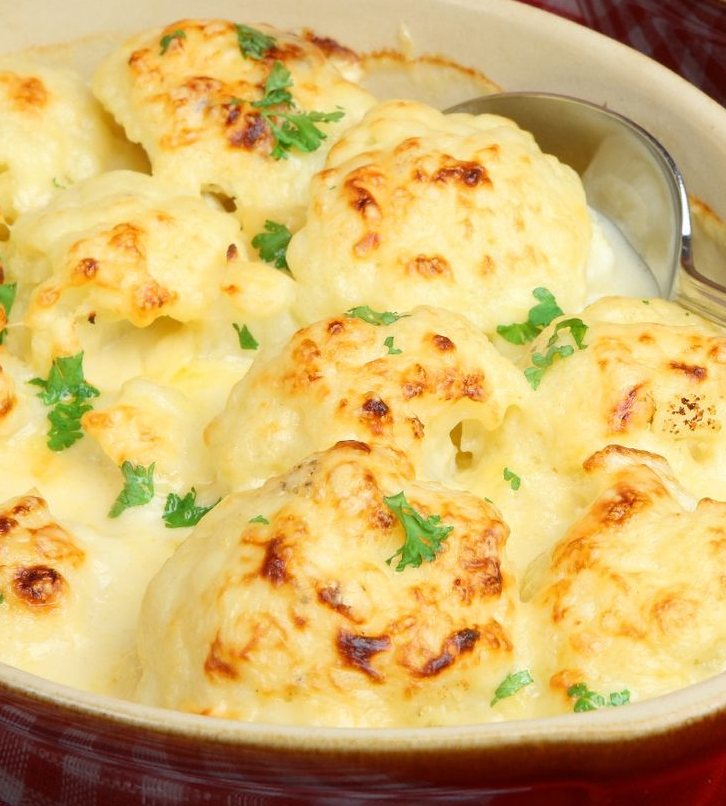 Look what's cooking Oven Roasted Cauliflower with Garlic, Olive oil