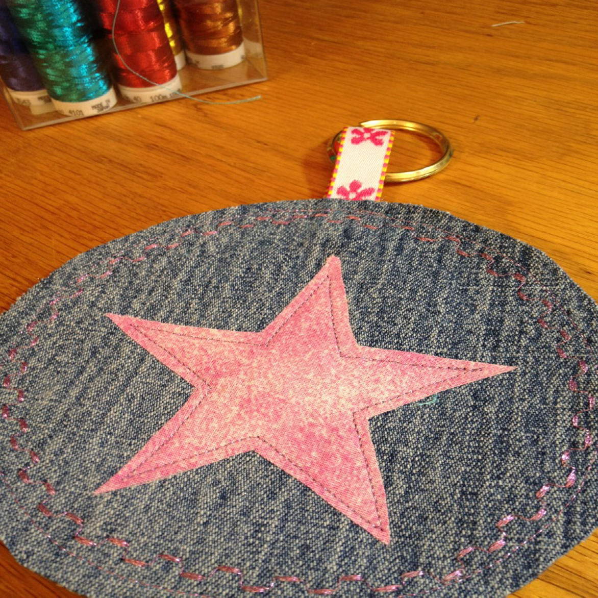 Thread. Color. Imagination.: Oversized Keychain