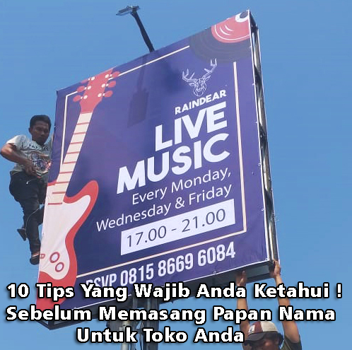 10 tips sebelum memasang plang toko anda