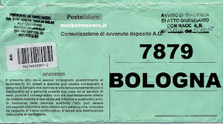 Raccomandata 7879 da Bologna