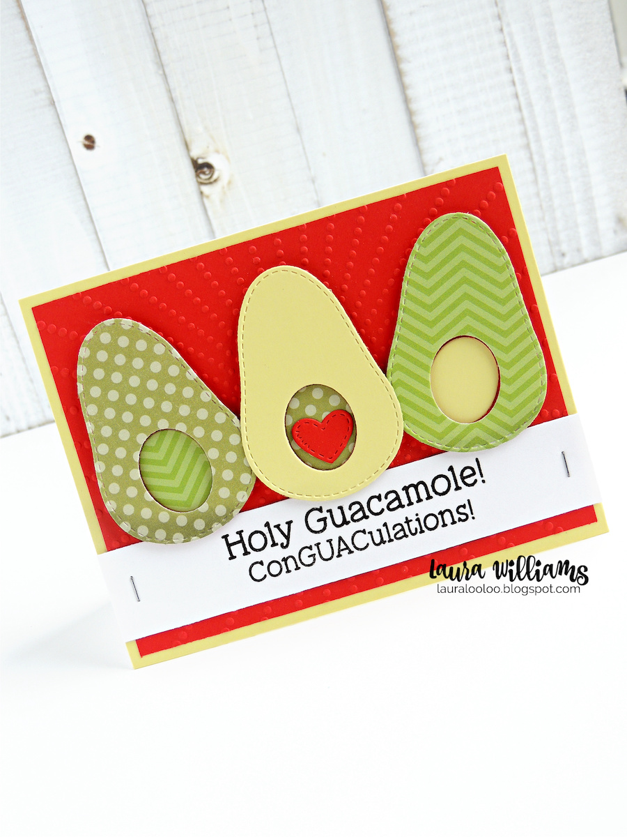 Holy Guacamole! ConCUACulations - make a super fun celebratory handmade card with an avocado die from Impression Obsession. Stop by my blog to see fun vegetable and fruit themed handmade cards with cute sentiments to coordinate, all from Impression Obsession!
