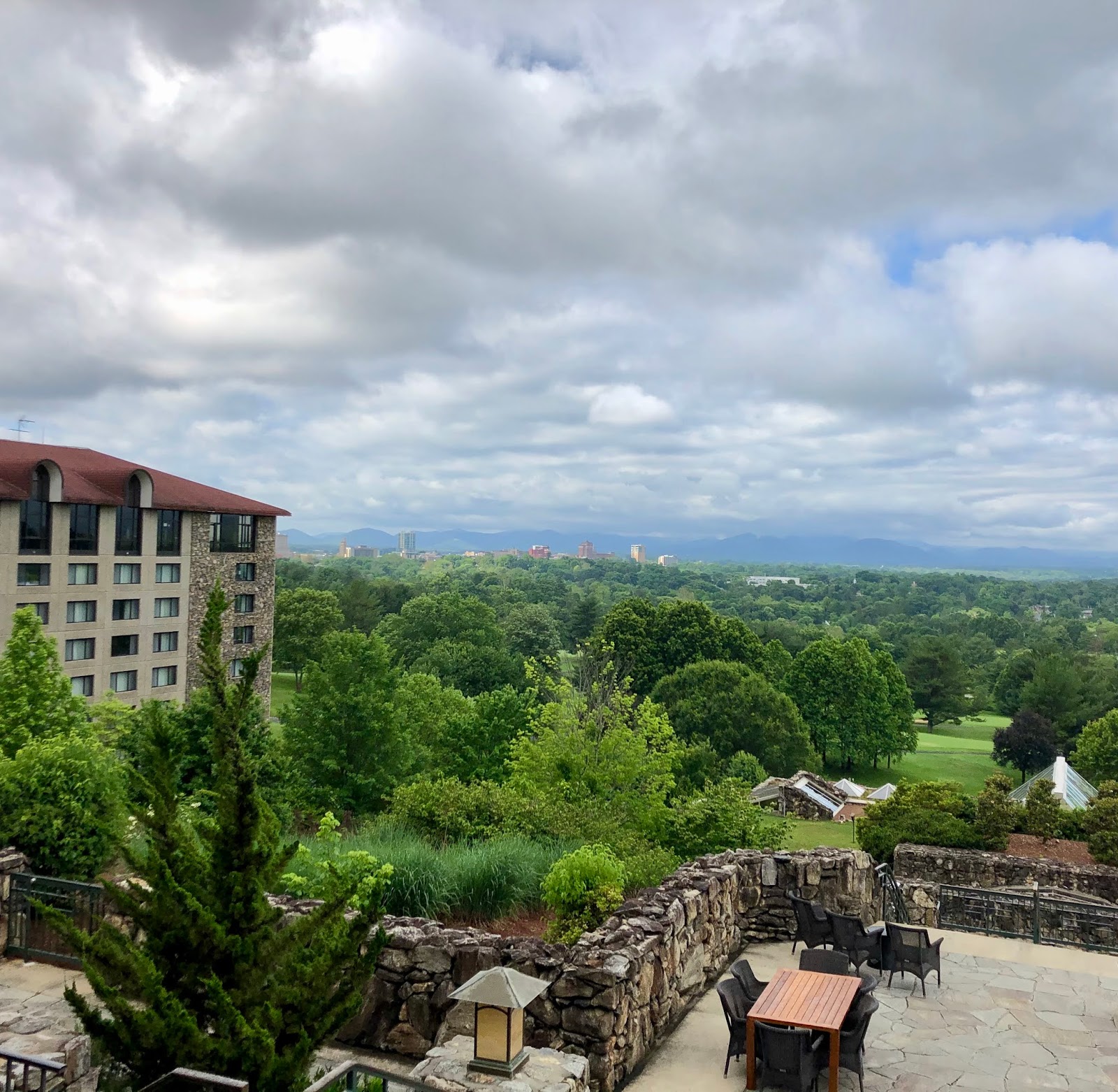 A lovely view from the Grove Park Inn