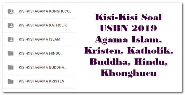 Kisi Kisi Soal Usbn 2020 Agama Islam Kristen Katholik Buddha Hindu Khonghucu Sch Paperplane